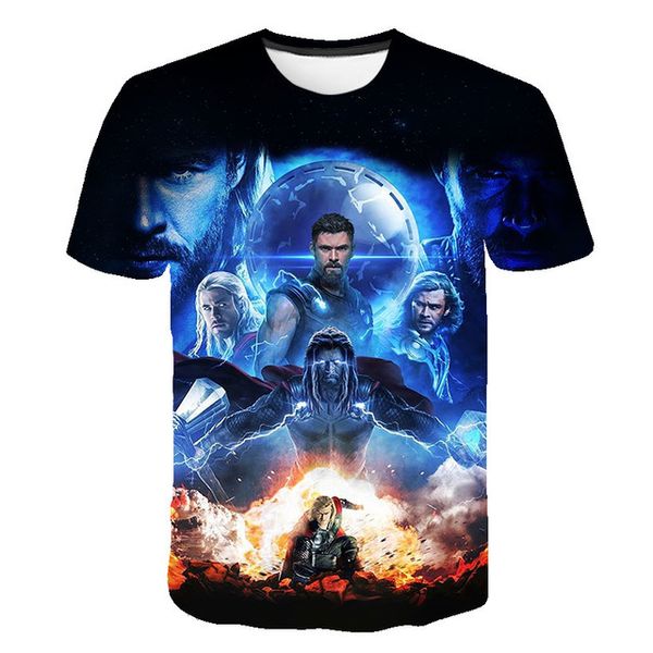 

punk marvel print 3d print shirts aesthetic humor oversized men clothing