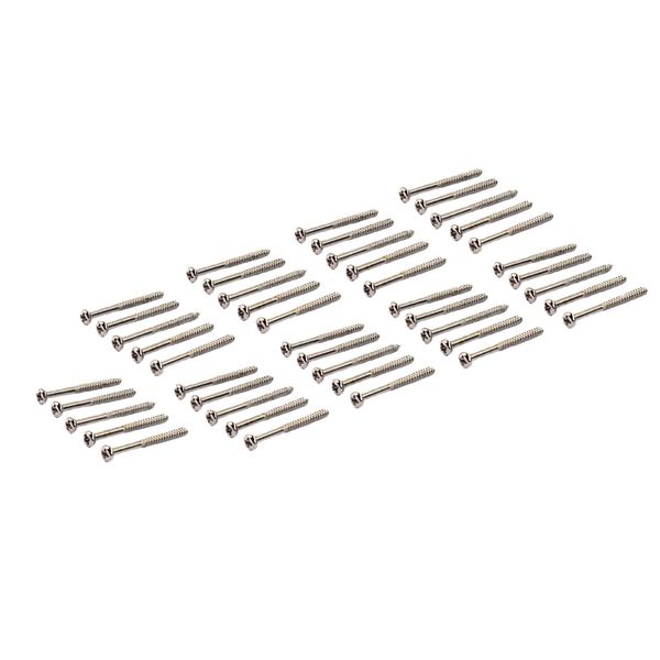 

50 pieces bass guitar humbucker pickup mounting screws nickel for pb jb p90 pickup parts
