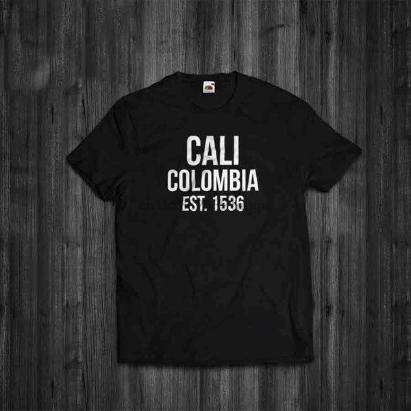 

футболка cali est 1536 колумбия картель вдохновленный tee brand summer стиль хлопок мужчины уникальные мужественный street wear футболка