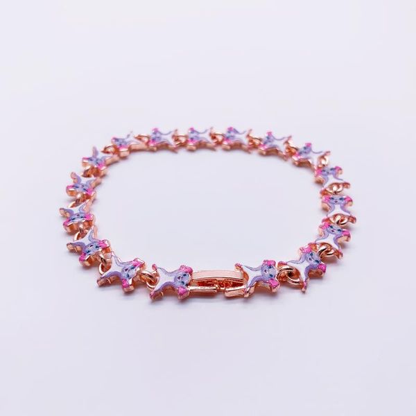 

new mini cute cartoon mouse jewelry rose gold bracelet classic animation simple charm sweet woman bracelet, Golden;silver