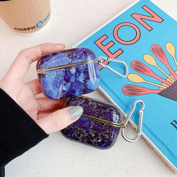 

airpods pro case tpu for airpods case protective shell new electroplated marble earphone shell 5 styles