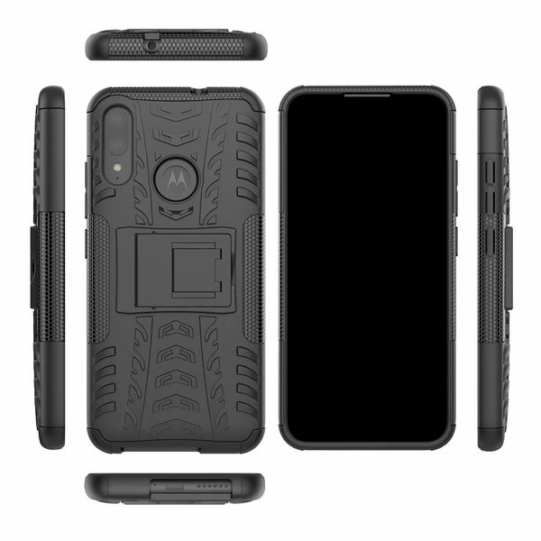 

2 in 1 comb armor hybrid back case for moto g8 g7 g6 e6 e5 z4 one power play plus