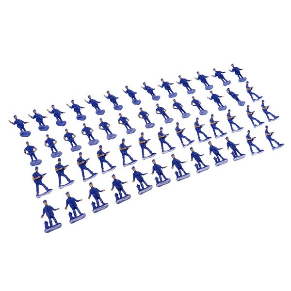 

50pcs simulation action figure painted police figure miniatures model layout
