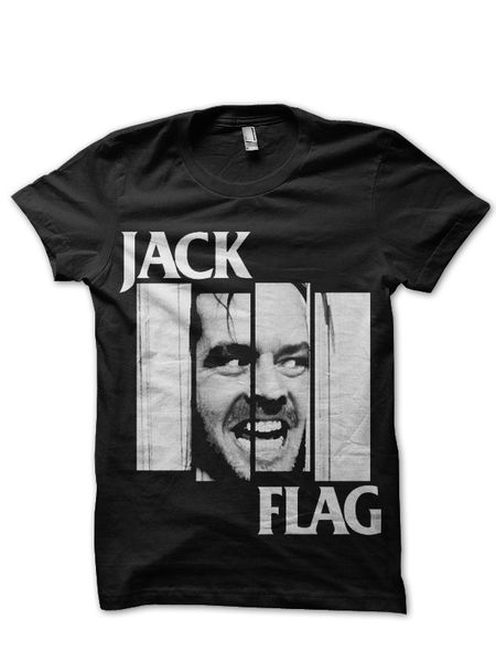 

jack flag nicholson the shining black t shirt