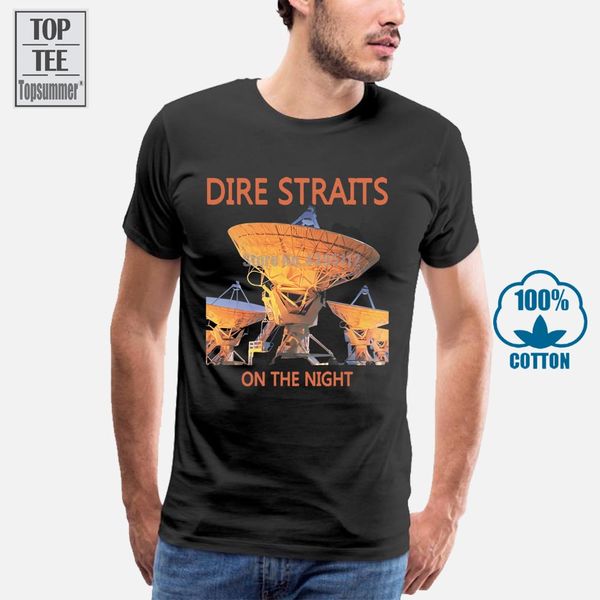 

dire straits on the night 1993 black t shirt 100% cotton sizes s 3xl men t shirt short sleeve round neck 2018 fashion