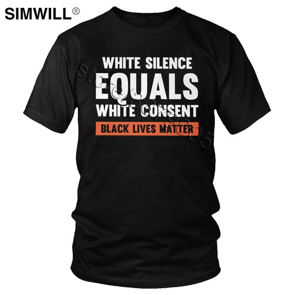 

2020 black lives matter tee shirts fashion soft cotton t shirt men short sleeve tshirt o neck 2020 peace equal slogan t-shirt