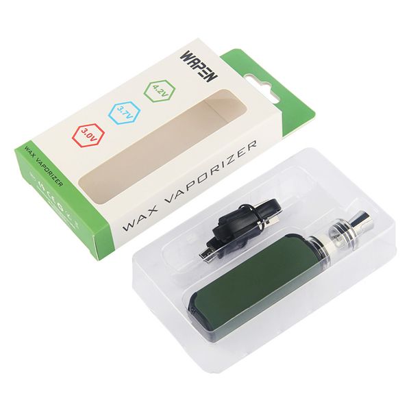 

original glass battery adjustable dab vaporizer pen voltage kit vape kit mod wapen wax ceramic coil wax preheat 450mah e cigarette nqeve