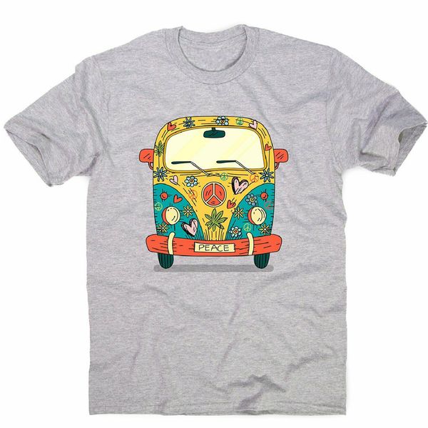 

hippie van - men's funny premium t-shirt casual tee shirt