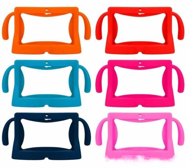 

kids carton soft silicone silicon case protective cover rubber with handle for 7 q88 a13 a23 a33 tablet pc mid colorful llfa