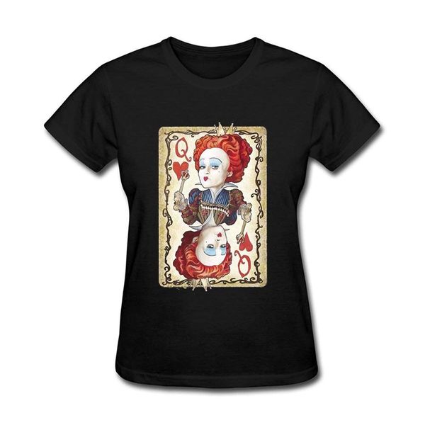 

funny womens queen of hearts poker t-shirt generic t-shirt 3d men short sleeve male t shirt text