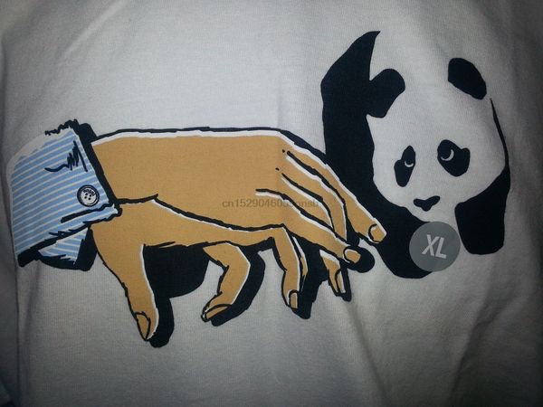 

enjoi shadow puppets panda - white xl t-shirt - new