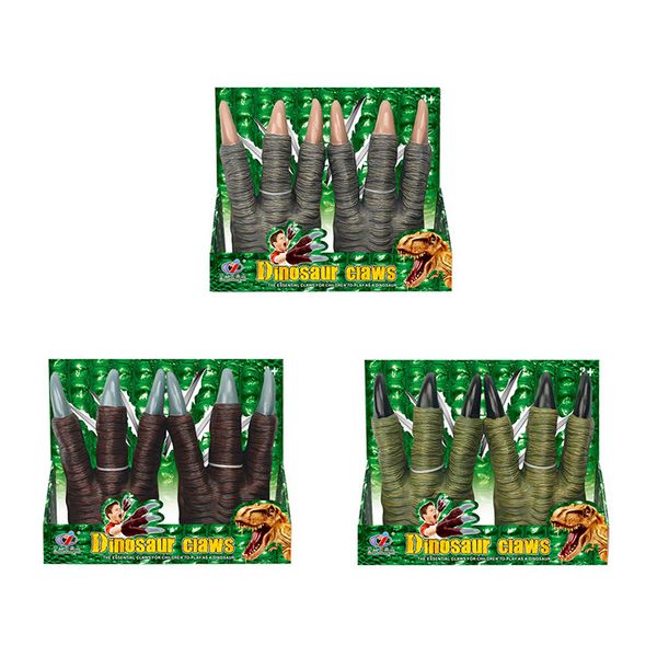 

2020 style tyrannosaurus rex claws gloves toy soft glue dinosaur mask simulation animal model boys and girls interactive dolls