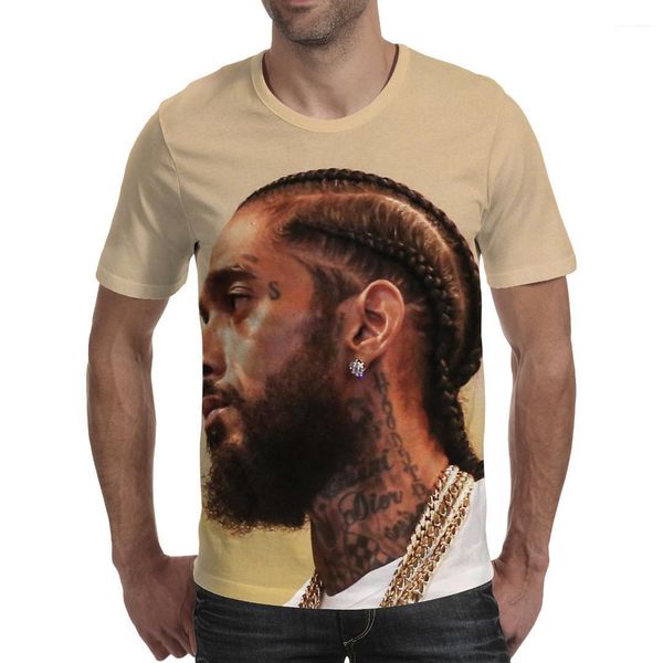 

tshirts short sleeved 19ss new nipsey hussle 3d printed t shirts men rapper hiphop skateboard, White;black