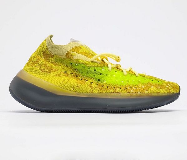 

with box)2020 380 hylte glow running shoes men women kanye west yellow sports sneaker size 5-13