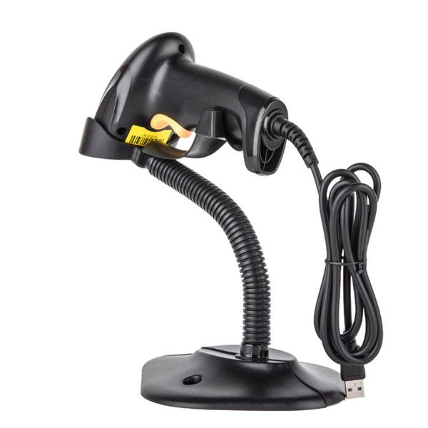 

scanners 1d barcode scanner ccd sensor handheld wired with bendable support stand usb interface reader