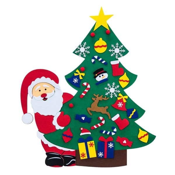 

diy felt christmas tree decoration santa claus ornaments kids new year gifts n58c