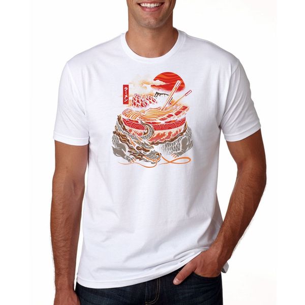 

2020 new men's summer men's casual short sleeve t-shirt dragon's ramen t-shirt