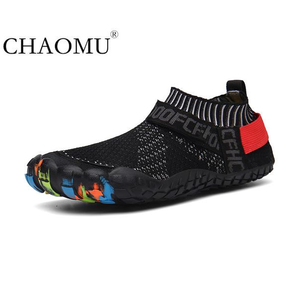 

beach sandals men's summer new outdoor non-slip sports seaside running shoes men, Black