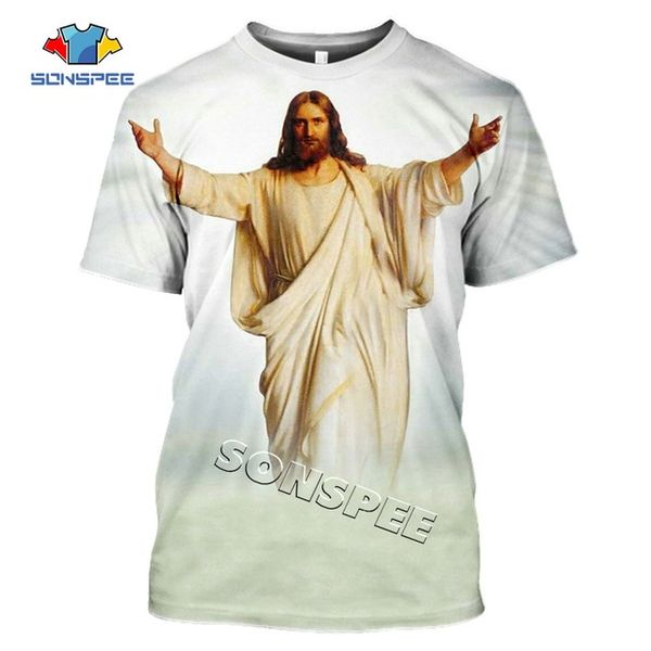 

summer homme clothing god cartoon men religion christ jesus 3d print shirts harajuku anime harajuku men clothing