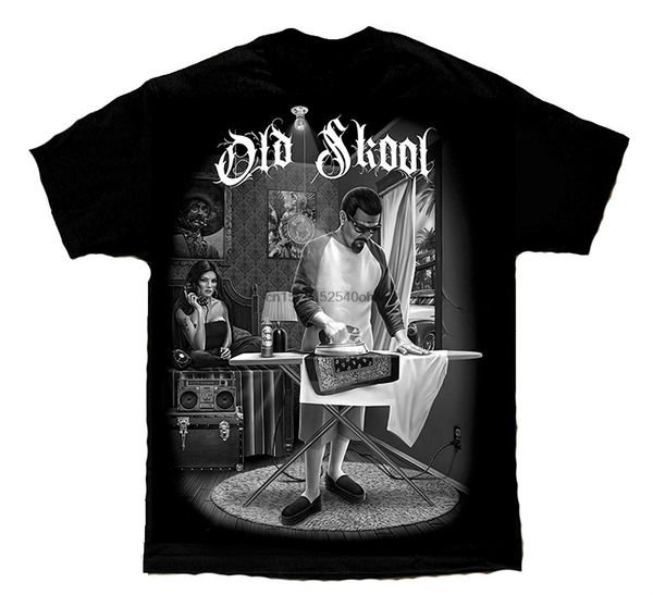 

men's fashion t-shirt old school cholo gangster lowrider chicano short sleeve t-shirt