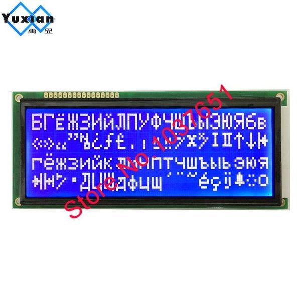 

ames & accessories replacement parts 204 2004 russian cyrillic font big character size lcd display module green blue 146*62.5mm 1pcs