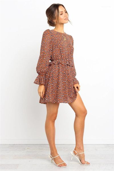 

printed bell sleeve dresses new arrival womens clothing women dresses fashion o neck digital, White;black