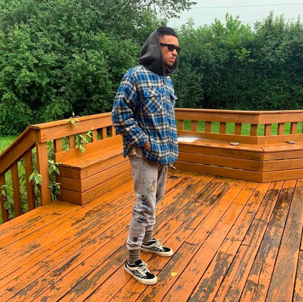 

19FW Lattice Hooded Shirt Long Sleeve Jacket Couple Women And Mens Designer Top Quality Fashion Coat HFWPJK162