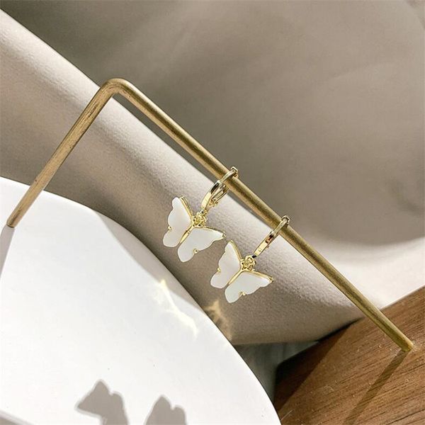 

dangle & chandelier fashion sterling silver butterfly earrings charming acrylic for women valentine's day gift