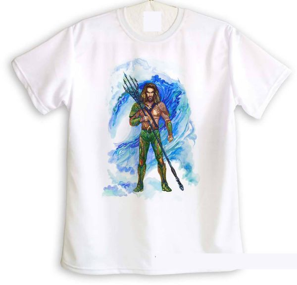 

aquaman art printed men's t-shirt printed t-shirt men's short sleeve o-neck t shirts summer stree twear tee plus size