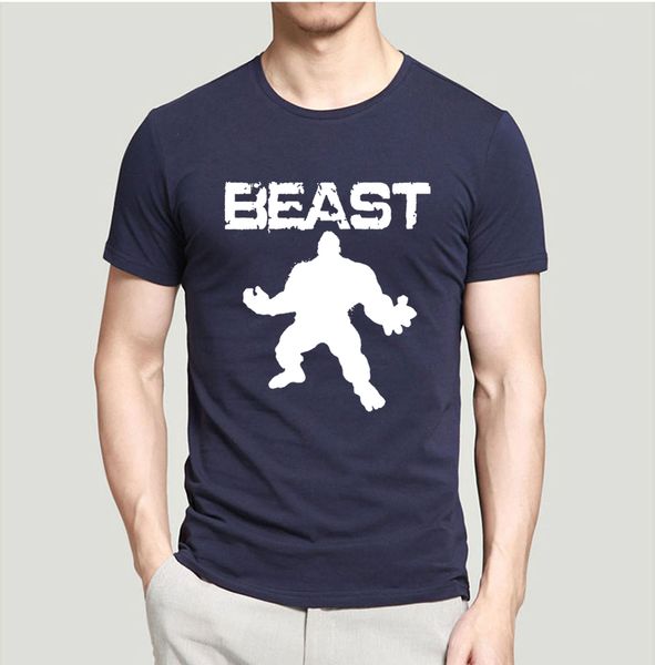 

мышцы fit бодибилдинг beast t shirt men 2019 новое лето фитнес mens t-shirt 100% хлопок спортзалы одежда камиза masculina tshirt