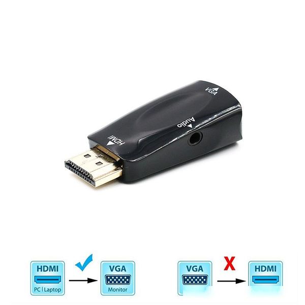 

hdmi cables hdmi to vga converter with audio cable male to female for pc laptablet support 1080p hdtv adapter