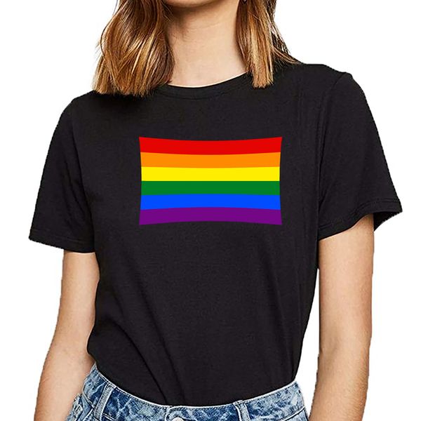 

топы футболка женщины радужный флаг sexy harajuku хлопок женщины tshirt
