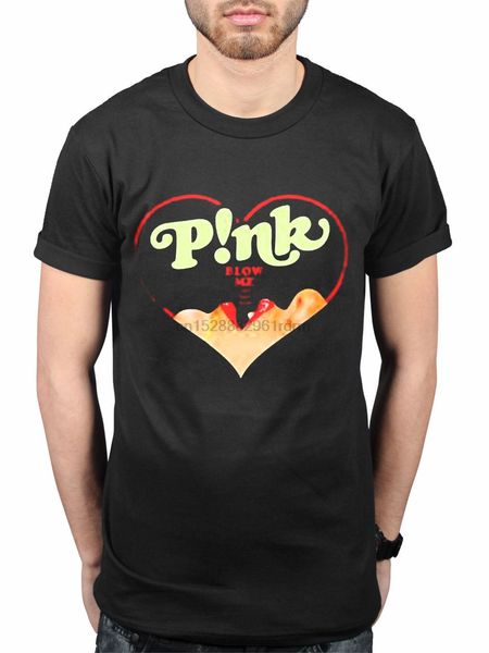 

официальный pink blow me сердечки new t-shirt вентиляторы мерч пинк one last kiss you + me 2019 моды тенниска 100% хлопок футболки