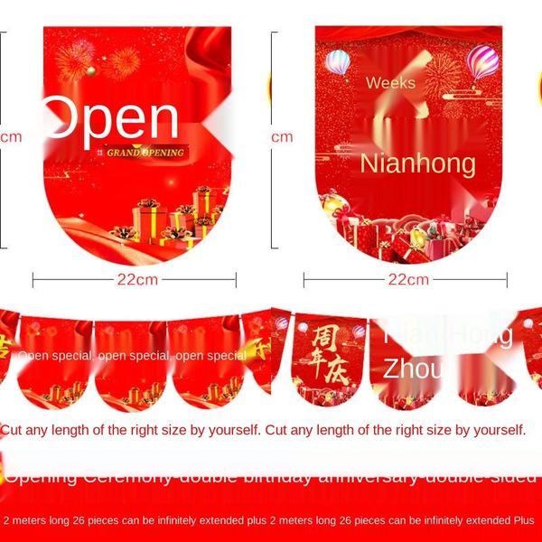 

opening decorative supplies store celebration atmosphere layout activities national flagstore supermarket hanging flag poster creative anni