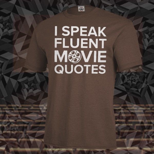 

fashion men t shirt new i speak fluent movie quotes shirt, mens & fitted womens, all colors film fan tee shirt