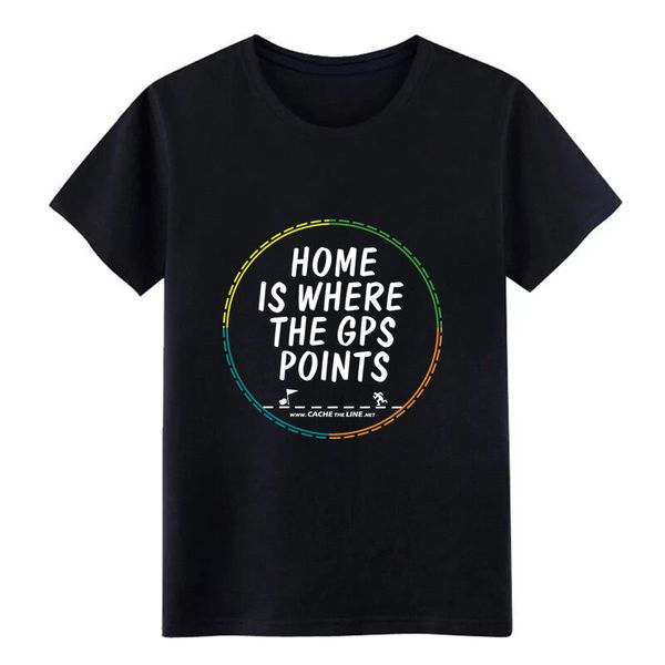 

men's home is where the gps points [4 color ring] t shirt designer short sleeve plus size 3xl outfit anti-wrinkle shirt