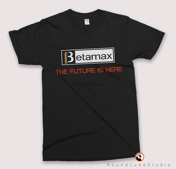 

betamax the future is here 70s 80s retro video cotton t-shirt vintage video cassette home movie men t shirt