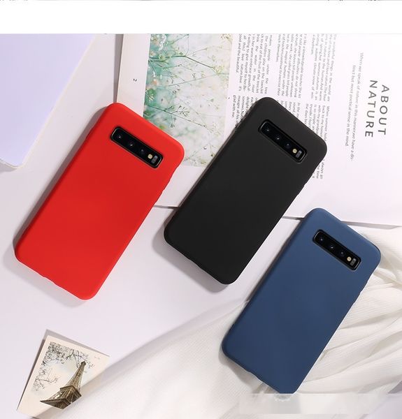 

imitated liquid silicone tpu case slim full cover for samsung galaxy s9 s9 plus s8 s8 plus note 8 note 9 simple opp 280pcs/lot