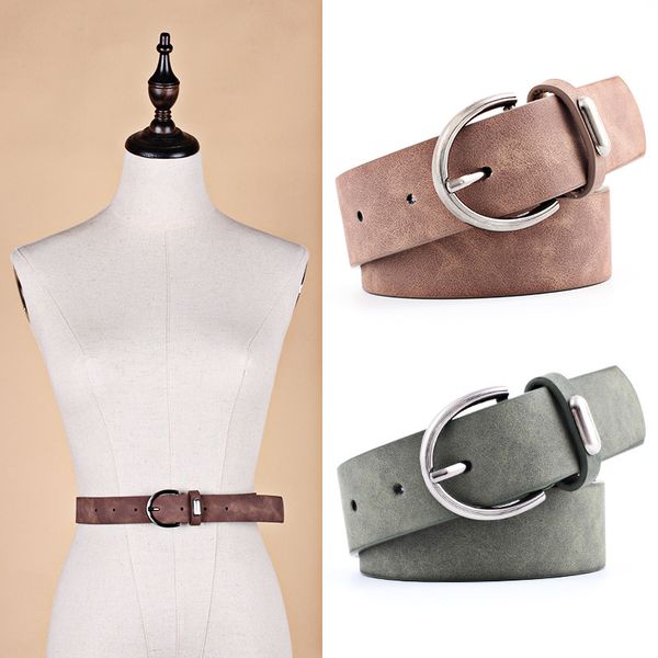 

men designers belts 2020 new wide suede leather waist belt female casual ladies pin buckle belts for women dresses belts, Black;brown