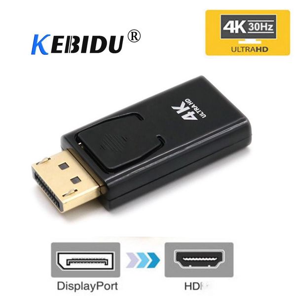 

onsumer electronics kebidu 4k ultra hd display port dp to hdmi male female adapter converter video audio connector digital accessories fo