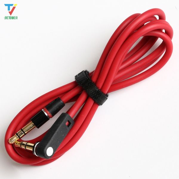 100 шт./Лот 1,2 м 4 -футовый красный 3,5 мм мужской до мужчин 90 градусов правого удливания Aux Advension Adension Cable для MP3 MP4 динамика