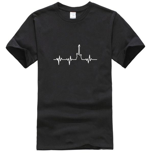 

гитара heartbeating sarcastic graphic новизна смешные футболки рубашки мужчины прохладно хип-хоп тенниска мужчины streetwear рыхлую harajuku