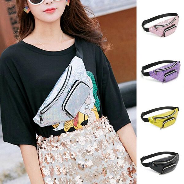 

uk women bum bag fanny pack pouch travel festival waist belt holiday pvc wallet