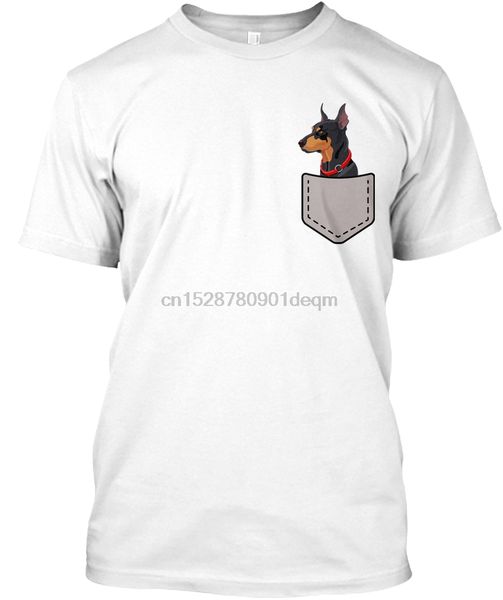 

мужчины тенниска собаки в кармане карликовый пинчер tee женщины t-shirt