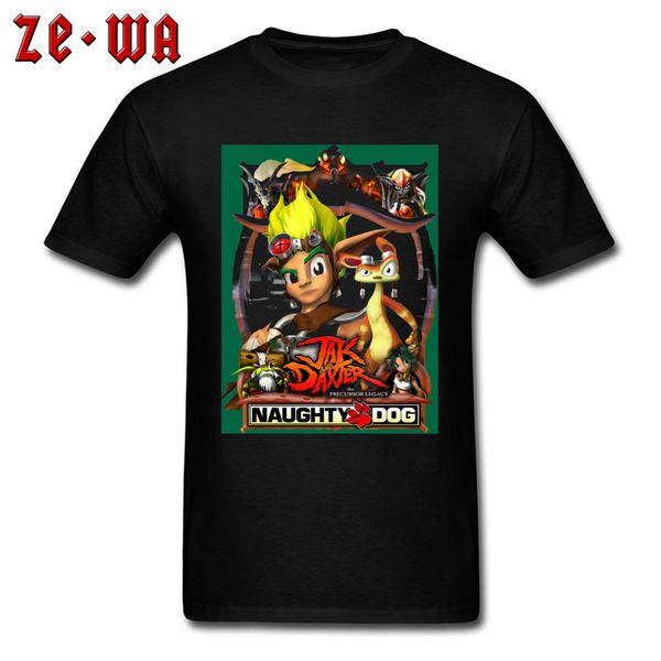 

jak and daxter promo poster t shirt adventure time mens black fashion game funny tshirts new clothing sweatshirt drop shipping