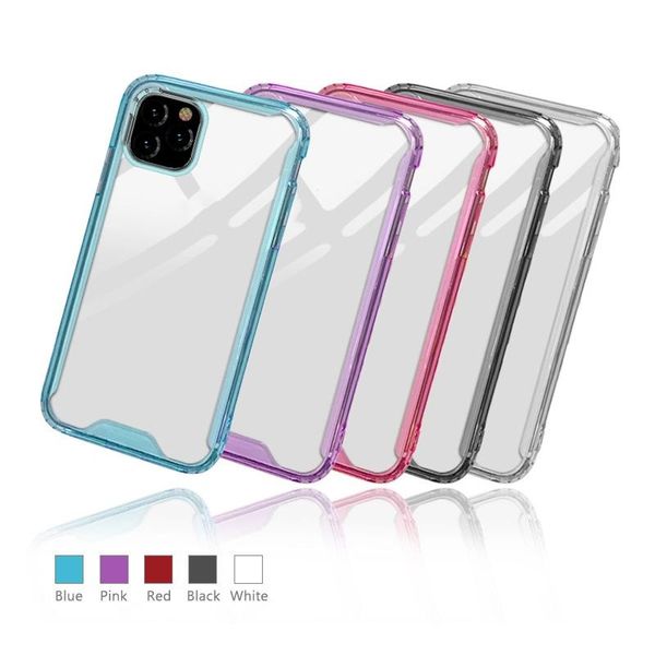 

zzyd tpu pc acrylic clear transparent phone case cover defender cellphone protective cases for iphone 11 pro max