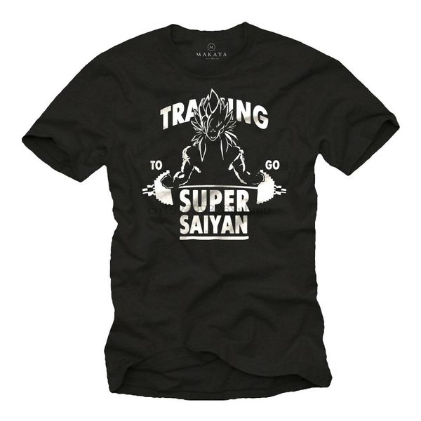 

cool gym mens t-shirt with training to go super saiyan-men nerd shirt
