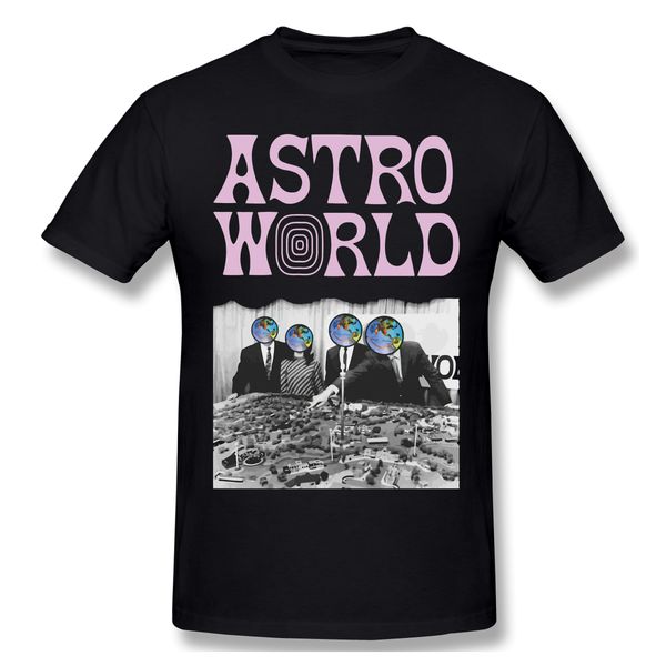 

мир смешные t-shirt men summer o шеи повседневный хлопок футболка graphic tee astroworld трэвис скотт crew neck top бесплатная доставка