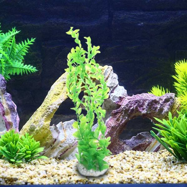 

artificial plastic water plants grass for fish tank aquarium decoration ornament u90a