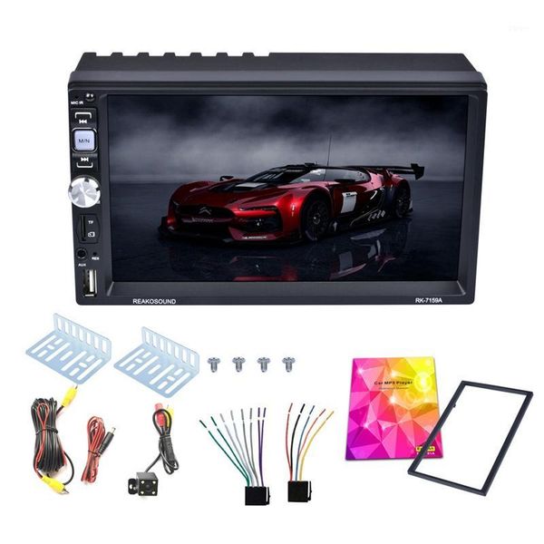 

car audio 7 inch 2din radio bluetooth mp5 player european rds with reversing image1